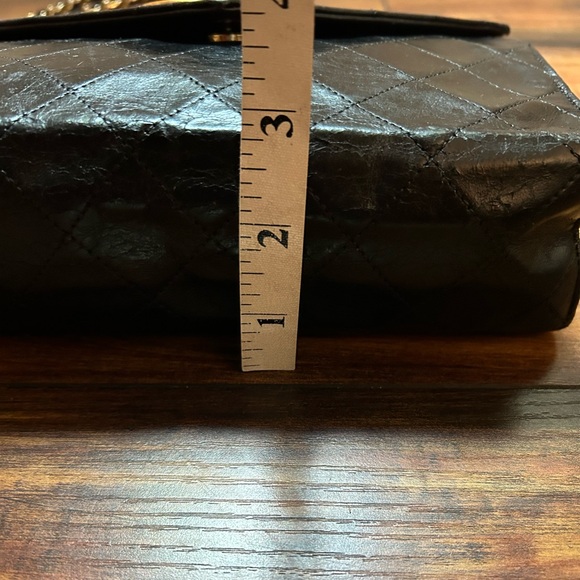 Vintage Chanel Shoulder Envelope Crossbody Bag Matelasse Black Lamb Skin - Picture 15 of 15